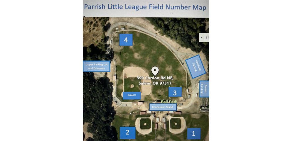 Field Map with Numbers 